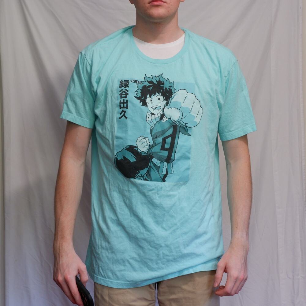 My Hero Academia Izuku Midoriya Deku Anime Graphic T-Shirt XL Funimation